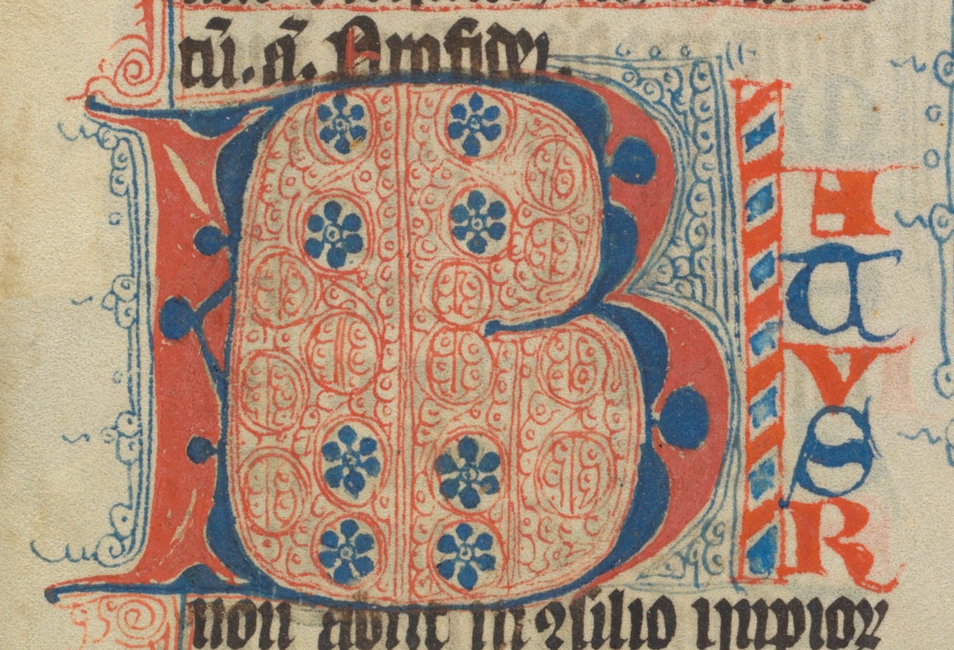 St. Gallen, Cod. Sang. 405, p. 1, Beginning of Psalter